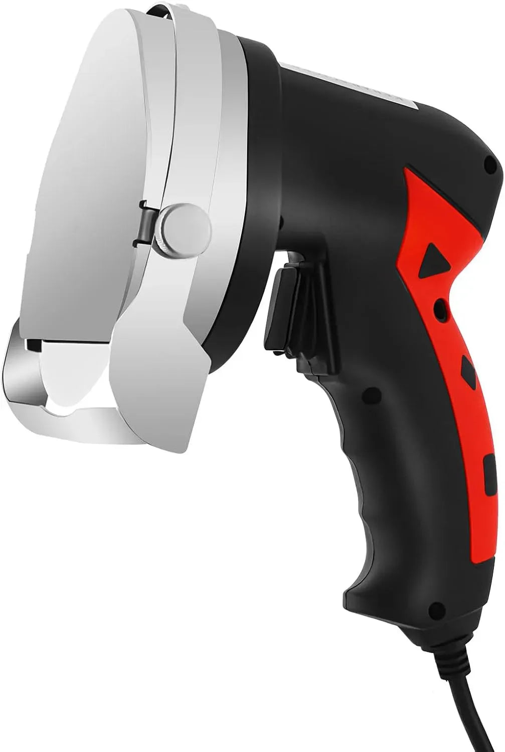 affettatrice, Coltello, barbecue, affettatrice per alimenti, 80 W, portatile, professionale, acciaio inox, nero