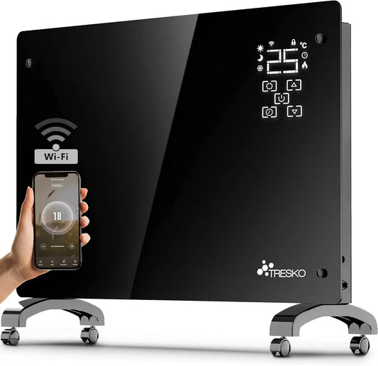Wifi & APP, Stufa Elettrica Basso Consumo 2000W