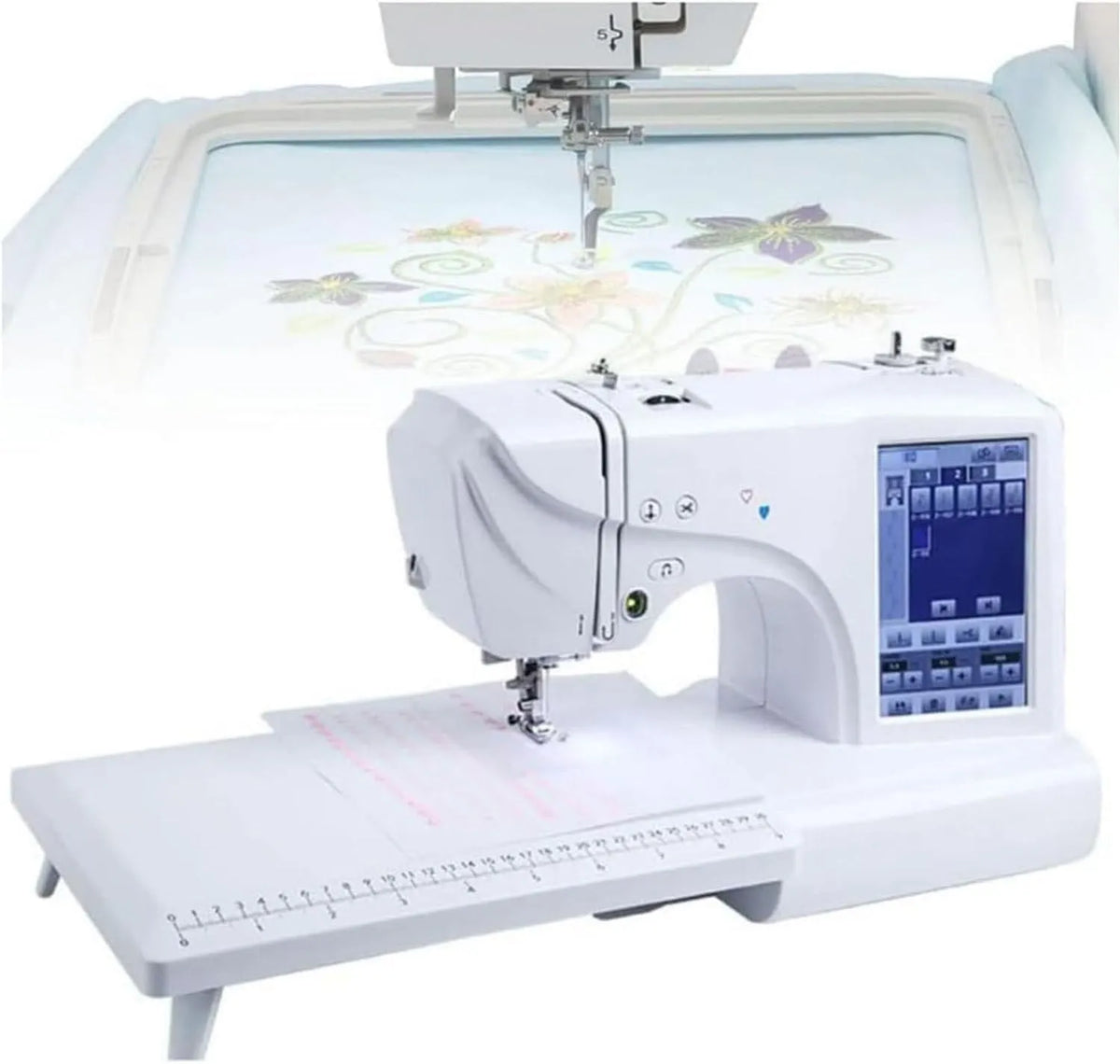 X 9 Macchina da cucire, macchina da ricamo, macchina per cucito elettrica, ricamatrice elettrica, touch, display LCD