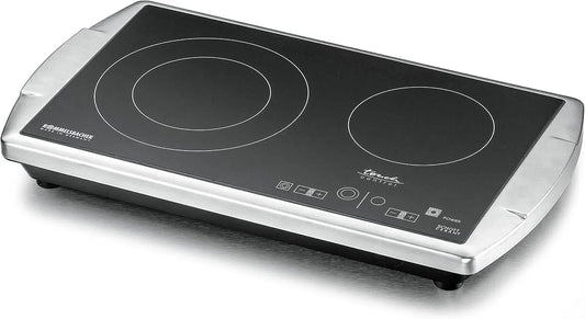 Rommelsbacher CT 3403 3403/TC Piano cottura elettrico, 3400 W, touch, acciaio inox, piastra elettrica, touch control