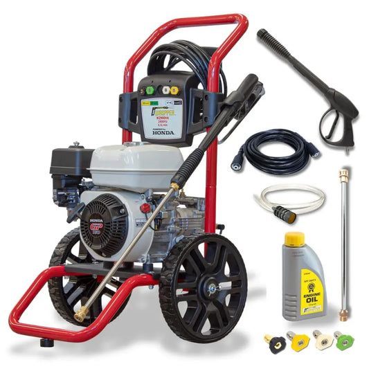 HP GP160 W2900HA Idropulitrice, Tubo Alta Pressione 7,5 m, Motore Honda 4, Portata 8,5 L/min, WASPPER